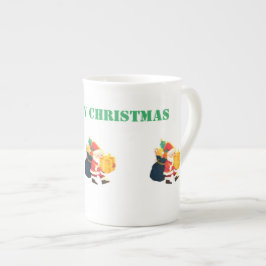 Bone China Specialty God jul Wish Printing Benporslin Mugg