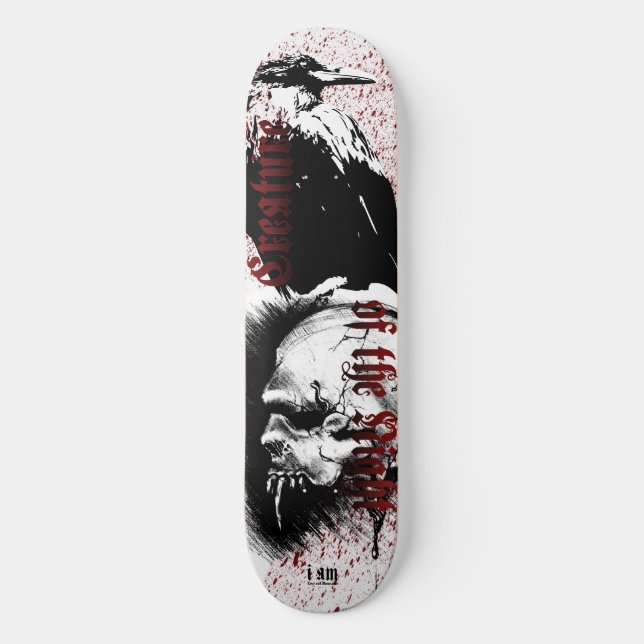Bone Decks™ Nattens skapelse Skateboard Bräda 20,5 Cm (Framsida)