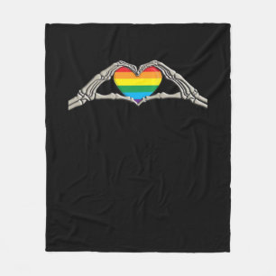 Bone Händer Heart Active Fleecefilt