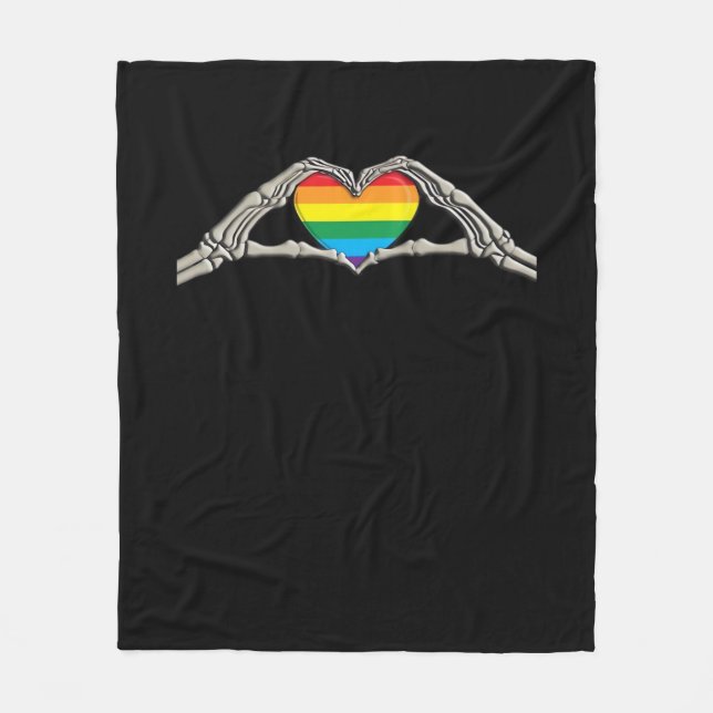 Bone Händer Heart Active Fleecefilt (Framsidan)