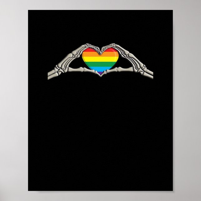 Bone Händer Heart Active Poster (Framsidan)