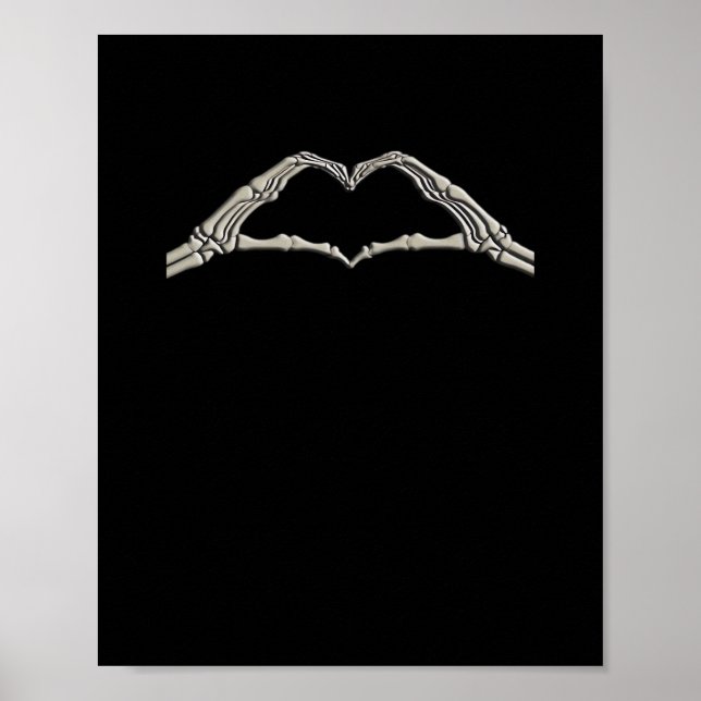 Bone Händer Heart Active Poster (Framsidan)