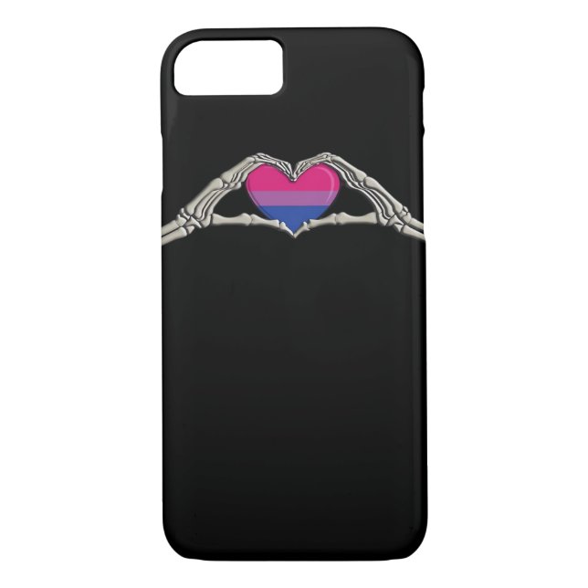 Bone Händer Heart Bisexual Goth Case-Mate iPhone Skal (Baksida)