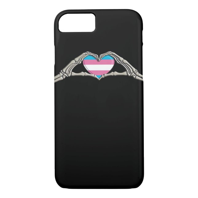Bone Händer Heart Transgender Goth Case-Mate iPhone Skal (Baksida)