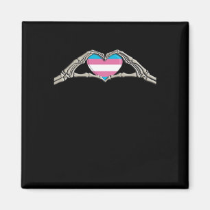 Bone Händer Heart Transgender Goth Magnet