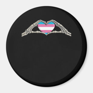 Bone Händer Heart Transgender Goth Magnet