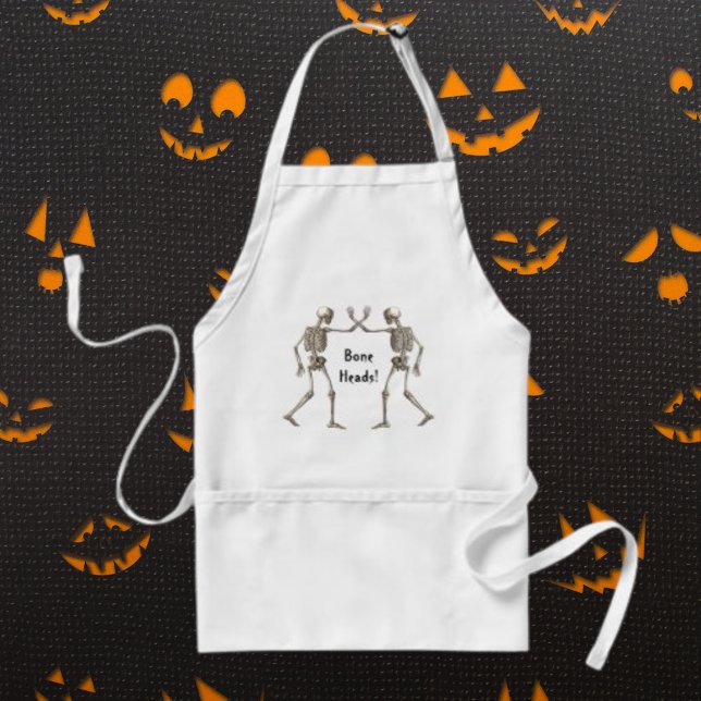 Bone Head Skeleton Halloween Apron Förkläde (Bone Heads Skeleton Halloween Apron)