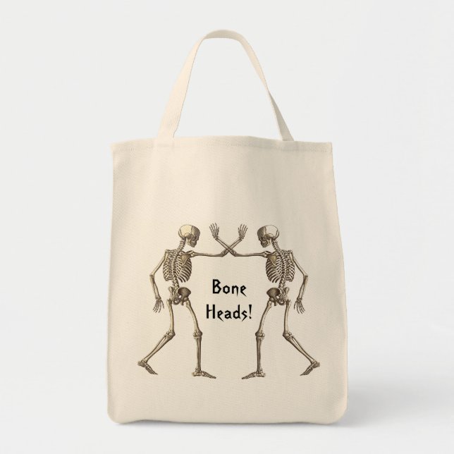 Bone Head Skeletons Bag Tygkasse (Framsidan)