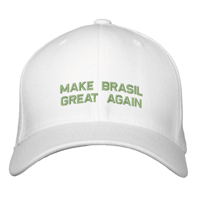 Boné Make Brasil Great Again Broderad Keps (Framsida)