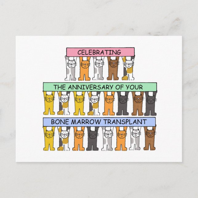 Bone Marrow Transplantation-årsdag Vykort (Framsida)