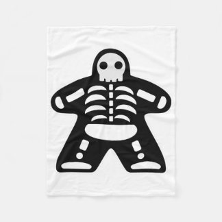 Bone Meeple Skeleton Halloween Board Gamer Gift Fleecefilt