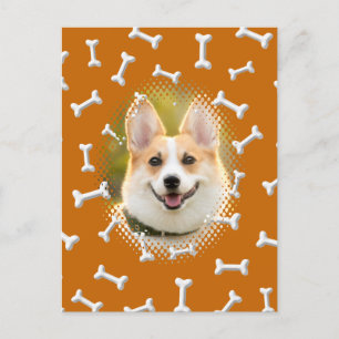 Bone Mönster Hund Ram Art Vykort