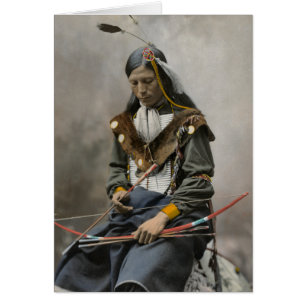 Bone Necklace, rådets chef 1899 Hälsningskort