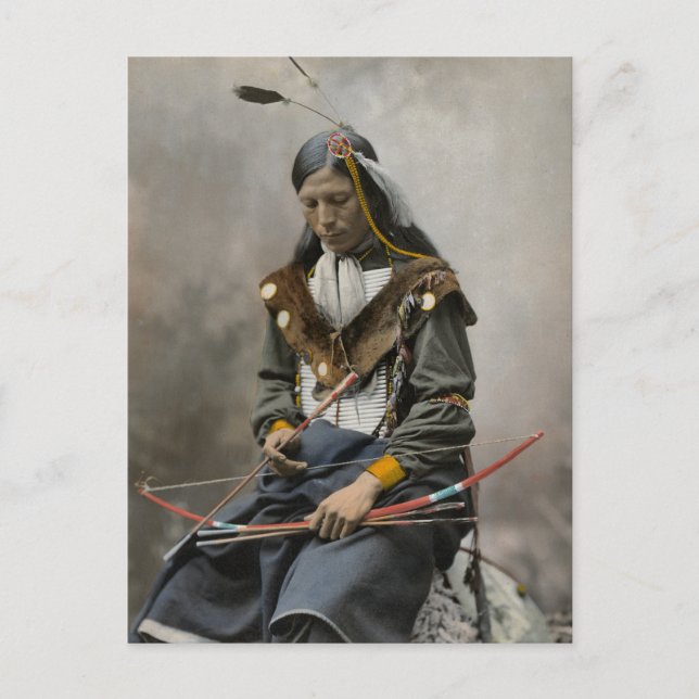 Bone Necklace, rådets chef 1899 Vykort (Framsida)