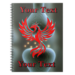 Bone Nerve Phoenix Fantasy Science Anpassade Anteckningsbok