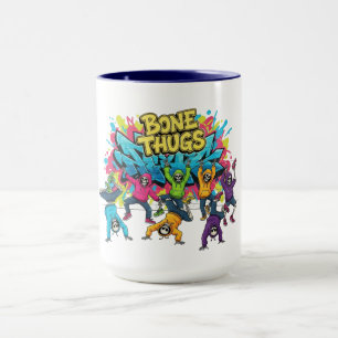 Bone Thugs Skeleton Dancers Halloween Mugg