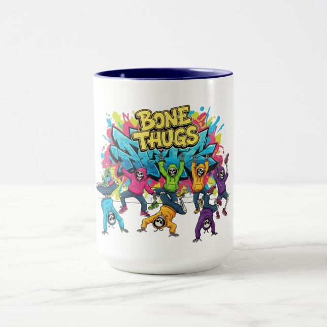 Bone Thugs Skeleton Dancers Halloween Mugg (Center)
