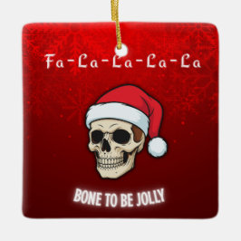 Bone to Be Jolly | Pryda hallarna med skallar Julgransprydnad Keramik