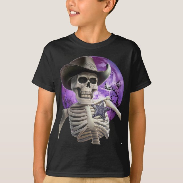 Bone to Be Vild, Boney James Skeleton T Shirt (Framsida)