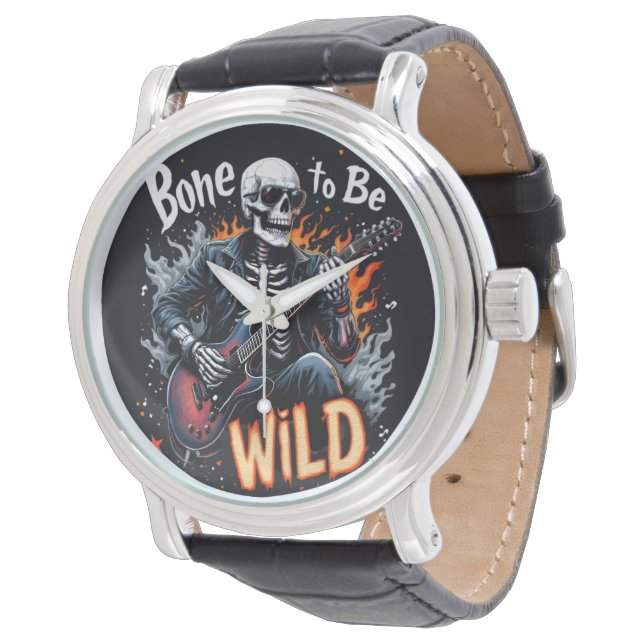 Bone to be Vild Skeleton Watch Armbandsur (Vinklad)