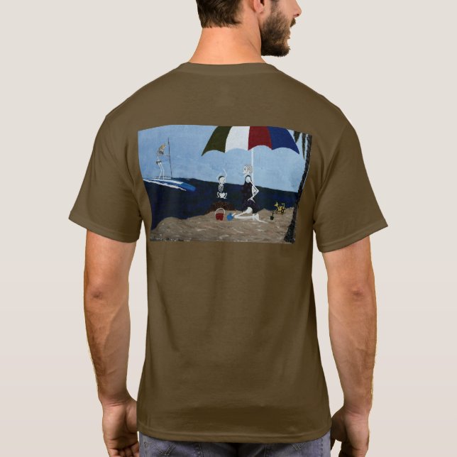 Bone yard surfing på doho t shirt (Baksida)