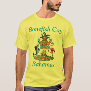 Bonefish Cay, Bahamas med Jackande av Arm T Shirt