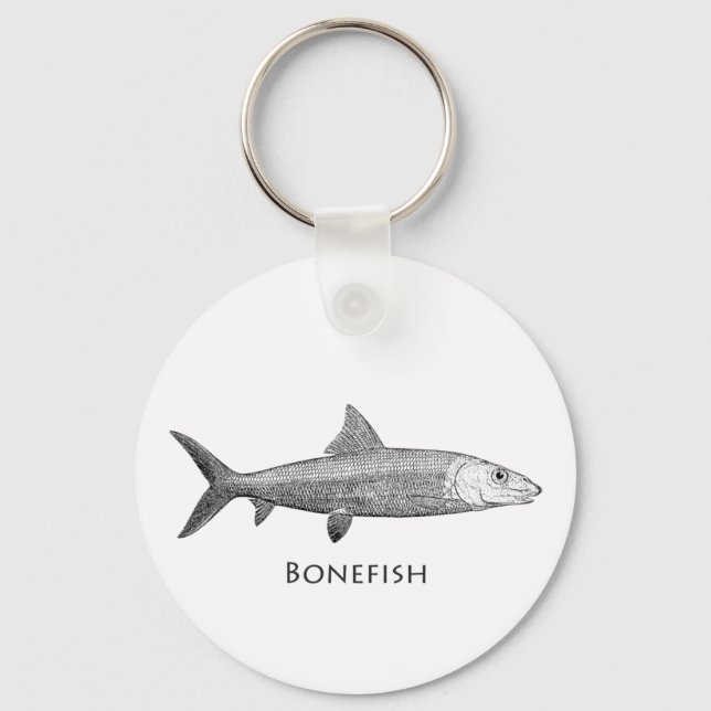 Bonefish Logotyp Nyckelring (Framsida)