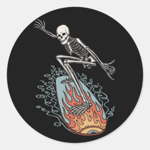 Bonehead Board Boy Runt Klistermärke