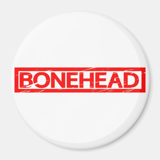 Bonehead Frimärke Magnet (Framsidan)