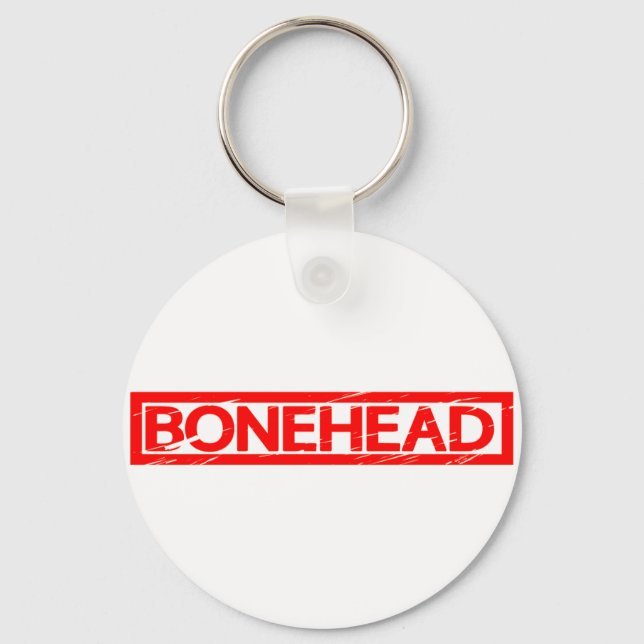 Bonehead Frimärke Nyckelring (Framsida)