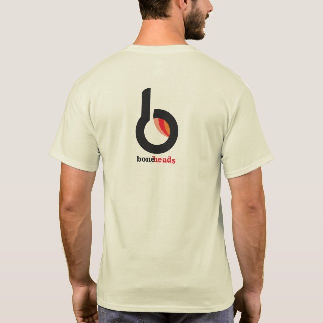 boneHeads™ B2 logotyp 26 T Shirt (Baksida)