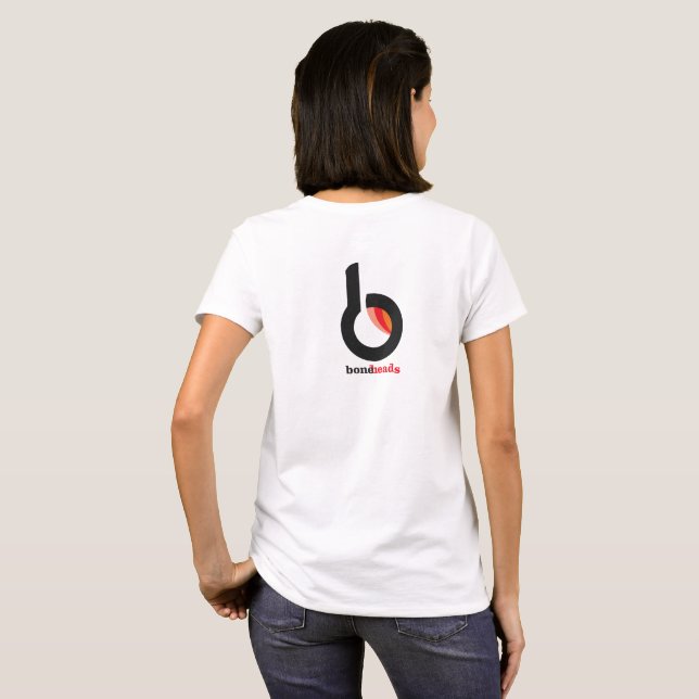 boneHeads™ B2 logotyp 26 T Shirt (Hel baksida)