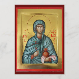 bönekort av St. Anastasia - 2 Julkort