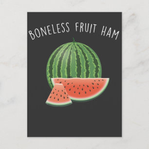 Bonelss Fruit Ham Watermelon Vegan Vegetarian Vykort