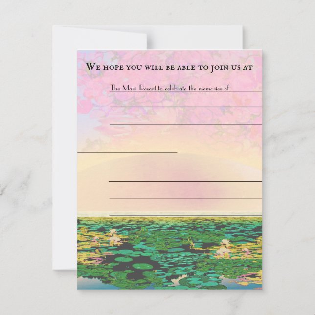 BÖNEMANTA VID SOLNEDGÅNG OSA KORT (Baksida)