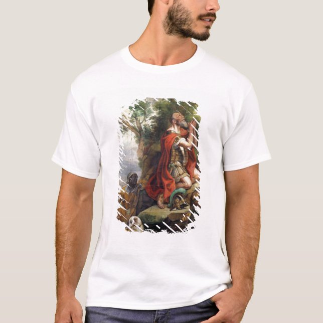 Bönen av Gideon, tecknad för en tapestry Tee Shirt (Framsida)