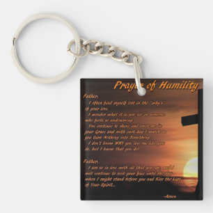 Bönen av ödmjukhetkeychain