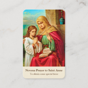 Bönen Cards den Novenabönen St Anne 1 Visitkort
