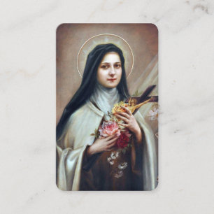 Bönen Cards spansk St. Therese Visitkort