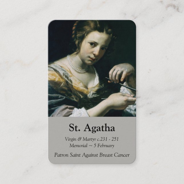 Bönen Cards | St Agatha 2 Visitkort (Framsida)