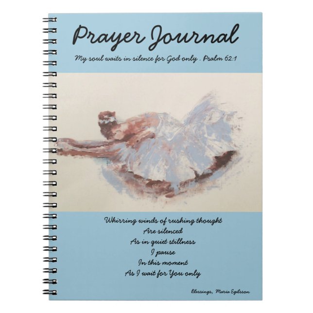 bönen Journal med Ballerina Anteckningsbok Med Spiral (Framsidan)
