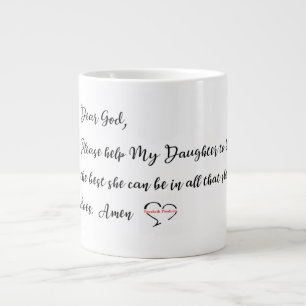 bönen till min dotter Mugg, kaffe Kopp Jumbo Mugg