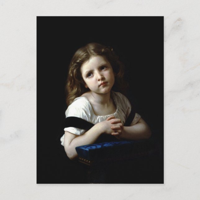 Bönen - William Bouguereau - vykort (Framsida)