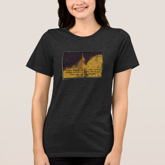 Böner för fred- tee shirt (Framsida)