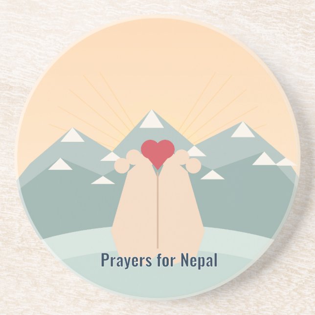 Böner för Nepal Sandstens Coaster Underlägg (Framsidan)