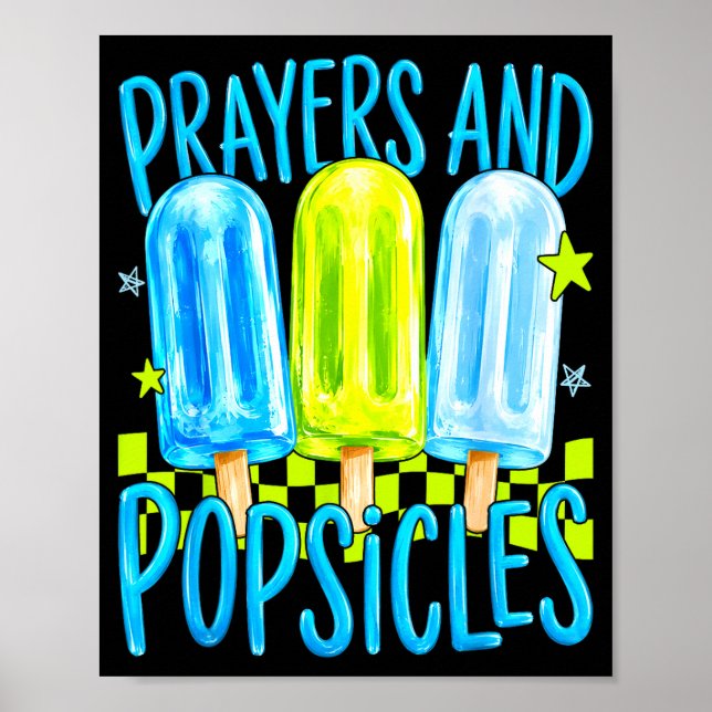 Böner och kolor söta kristna sommar barn poster (Framsidan)
