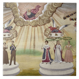 Böner till gudarna för befrielsen av Grekland, Kakelplatta