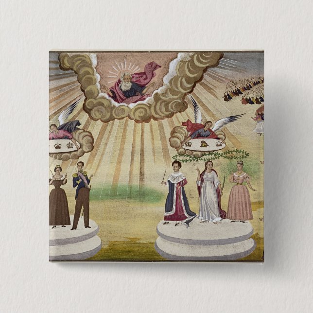 Böner till gudarna för befrielsen av Grekland, Knapp (Framsida)