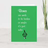 Bones A FUNNY Recovery Dikt för ett brutet ben