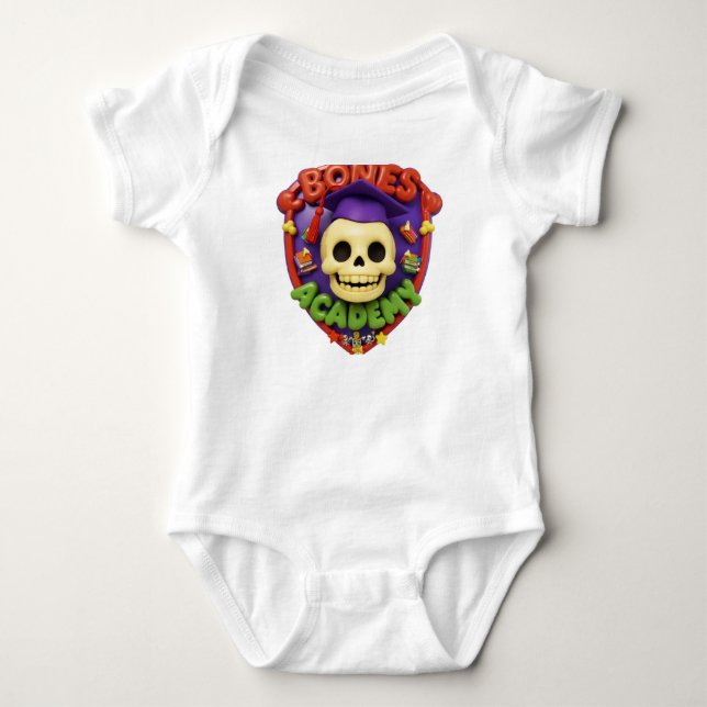Bones Academy-Logotypen T Shirt (Framsida)
